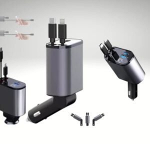 CARGADOR DE AUTO 4 EN 1 - 120 W