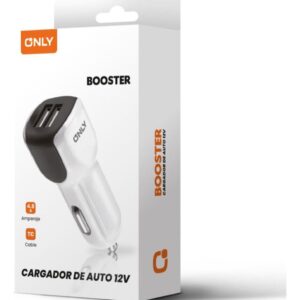 CARGADOR AUTO BOOSTER  + CABLE TC